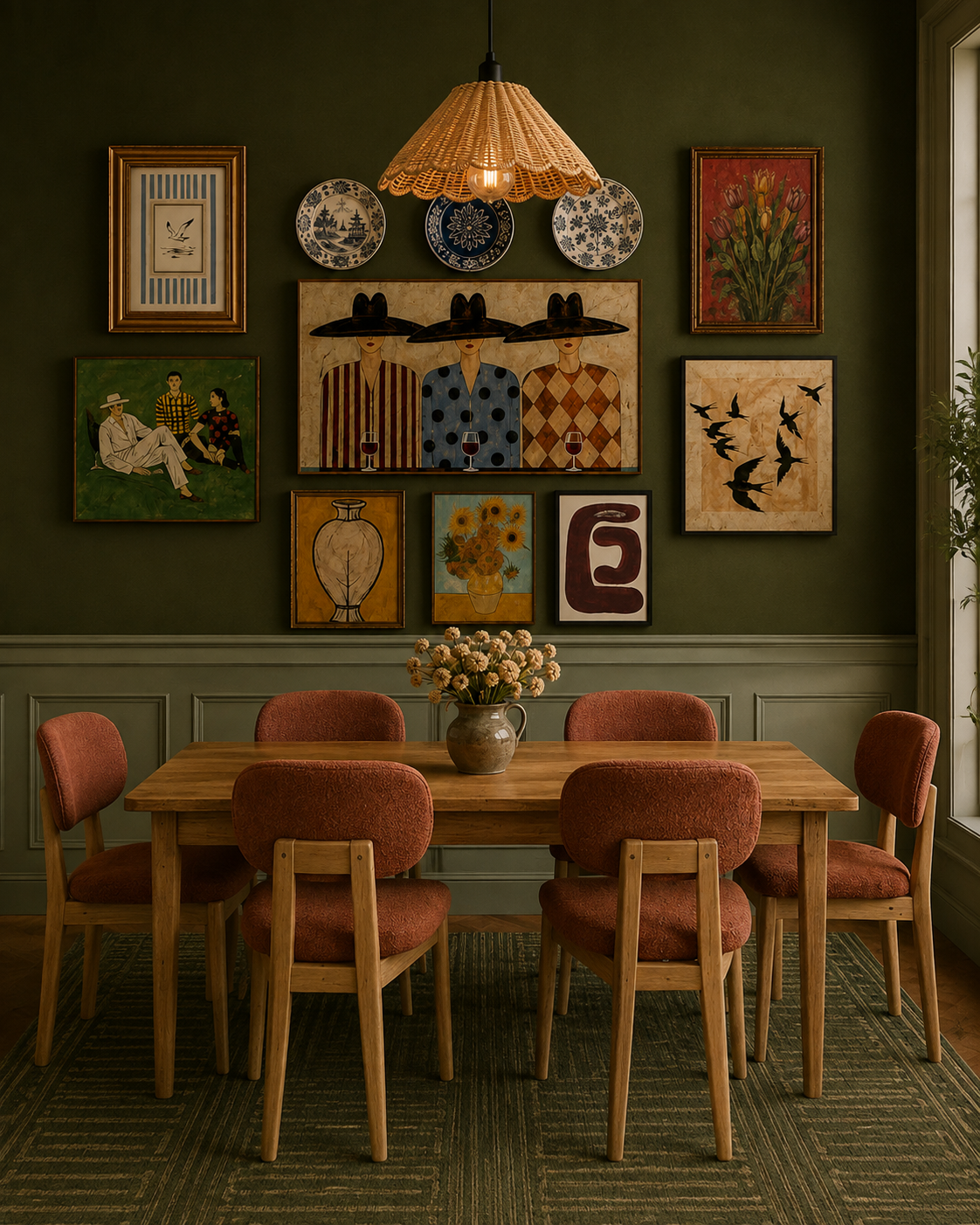 Room No. 25  Moody Eclectic Dining